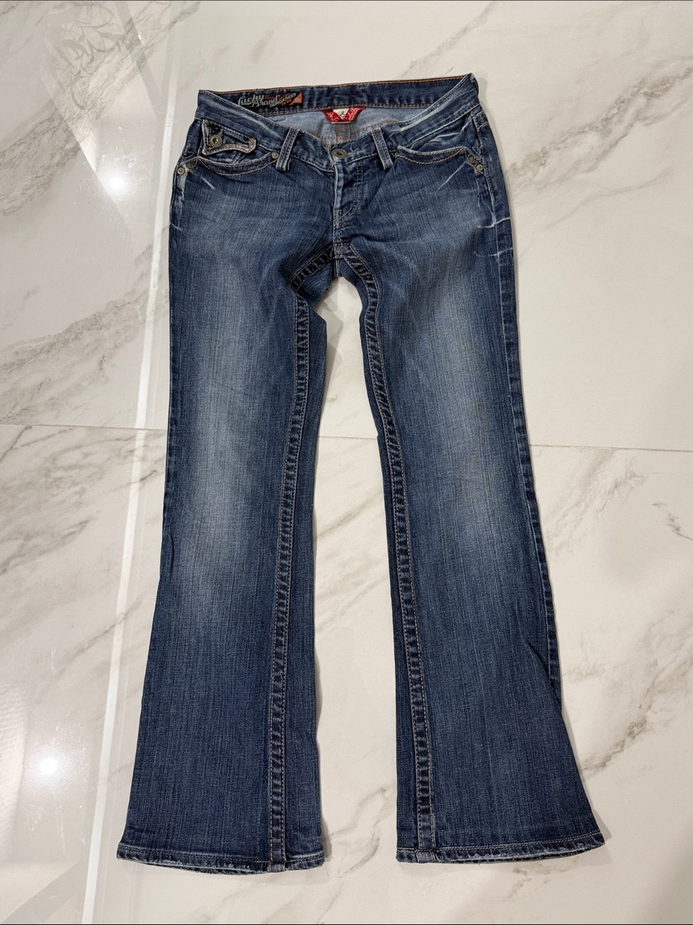 Womens Dark Blue Bootcut Jeans - lucky brand